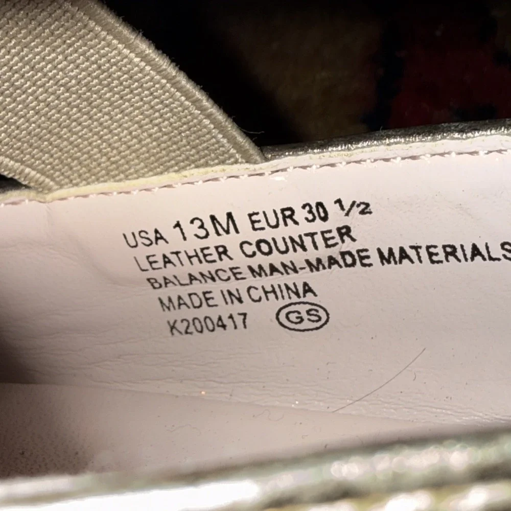 Nina Girls Dress Shoes‎ Ballet Flats Gold Metallic Leather Marissa Size 13M